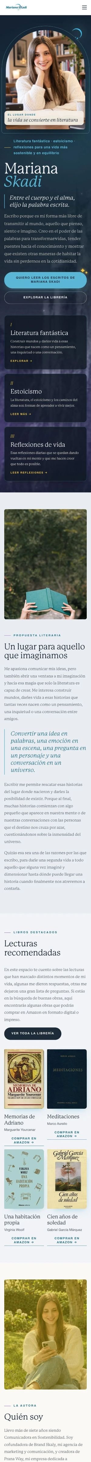 Mariana Skadi en celular